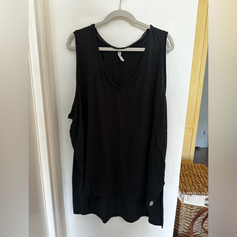 Black Sleeveless Free People Movement Tunic/Dress